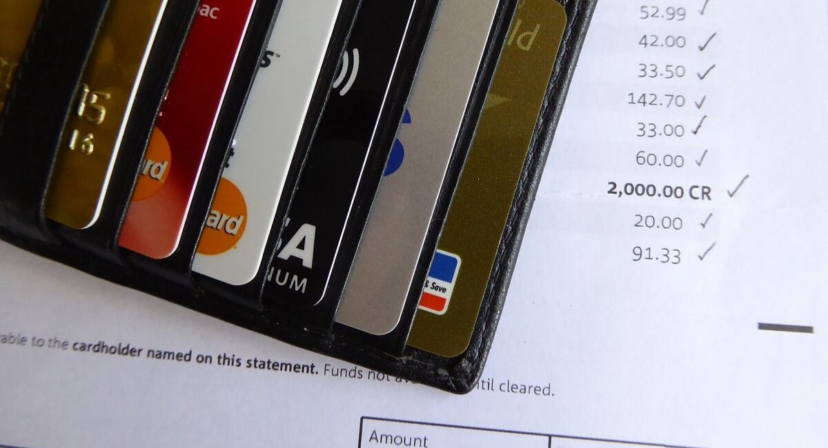 Financial Fears | a credit card wallet with 6 cards inside it