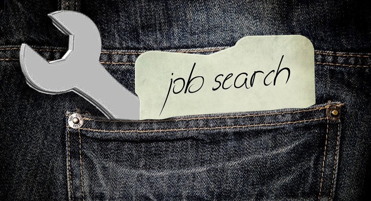 Financial Fears | job search and spanner in back jeans pocket