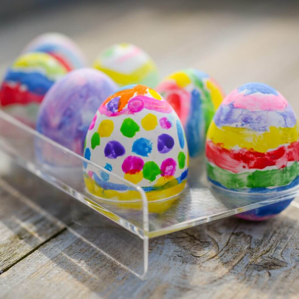 colourful eggs - painted