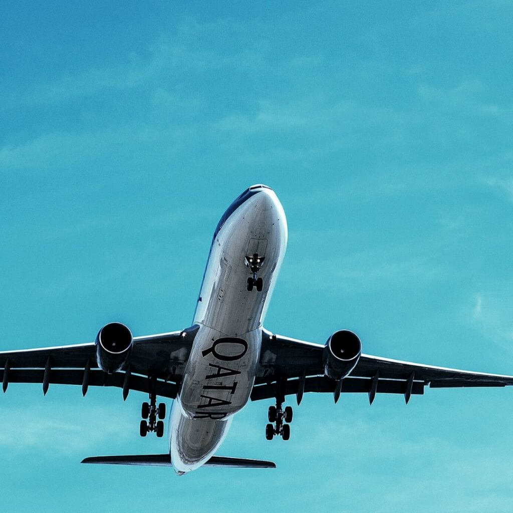 Plane in Blue Sky